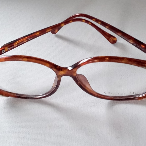 Beautiful Christian Dior Faux Tortoise/Gold Eyeglass Frame Germany - Picture 3 of 6
